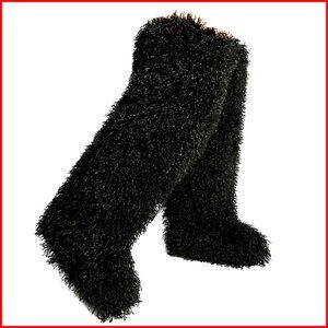 Women's Over the Knee Faux Fur Thigh High Boots Flat Winter